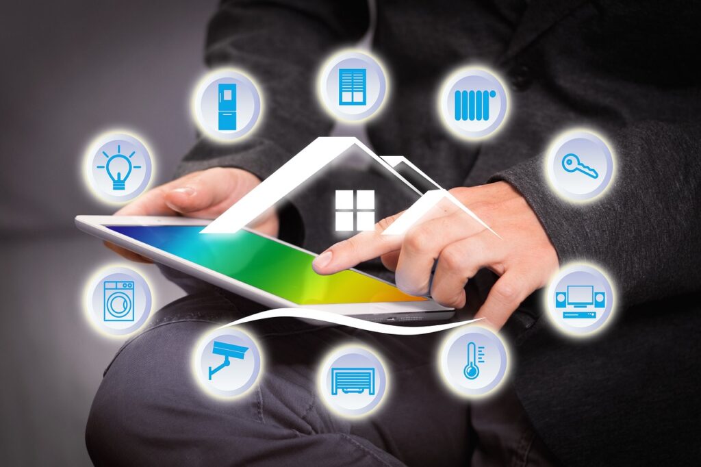 smart home technology for seniors diagram